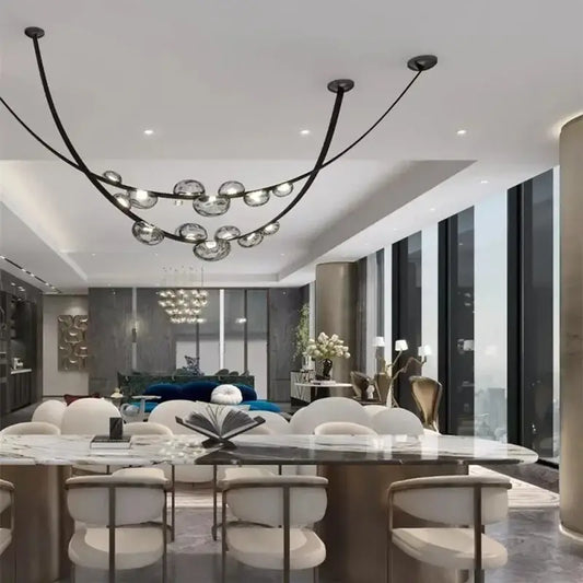 Suspension Luminaire Élégance | CUIR DESIGN